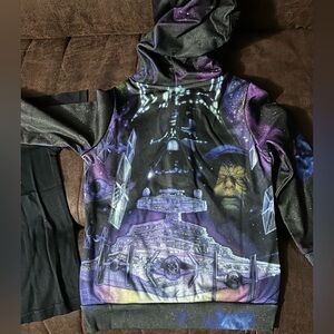 Star Wars Toddler Zip-Up Hoodie and Tee 2T